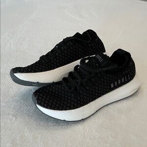 NOBULL Black and White Knit Sneakers